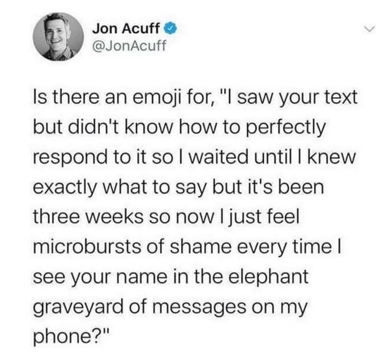 Elephant graveyard of messages