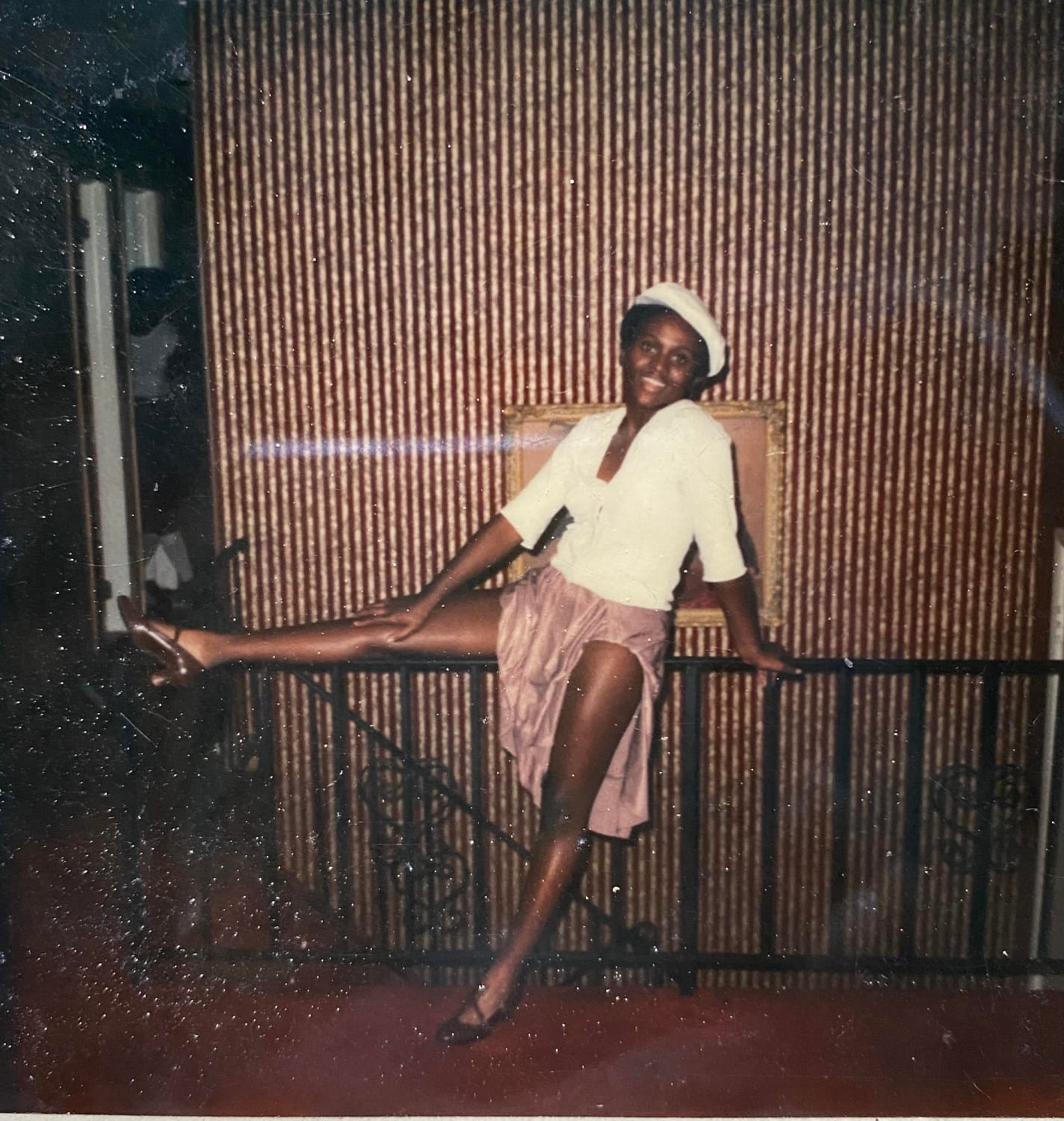 My mother and her disco dancer legs, NJ 1980s