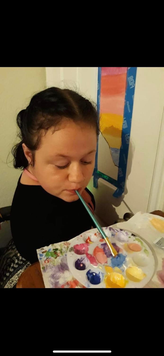 Painting with a disability