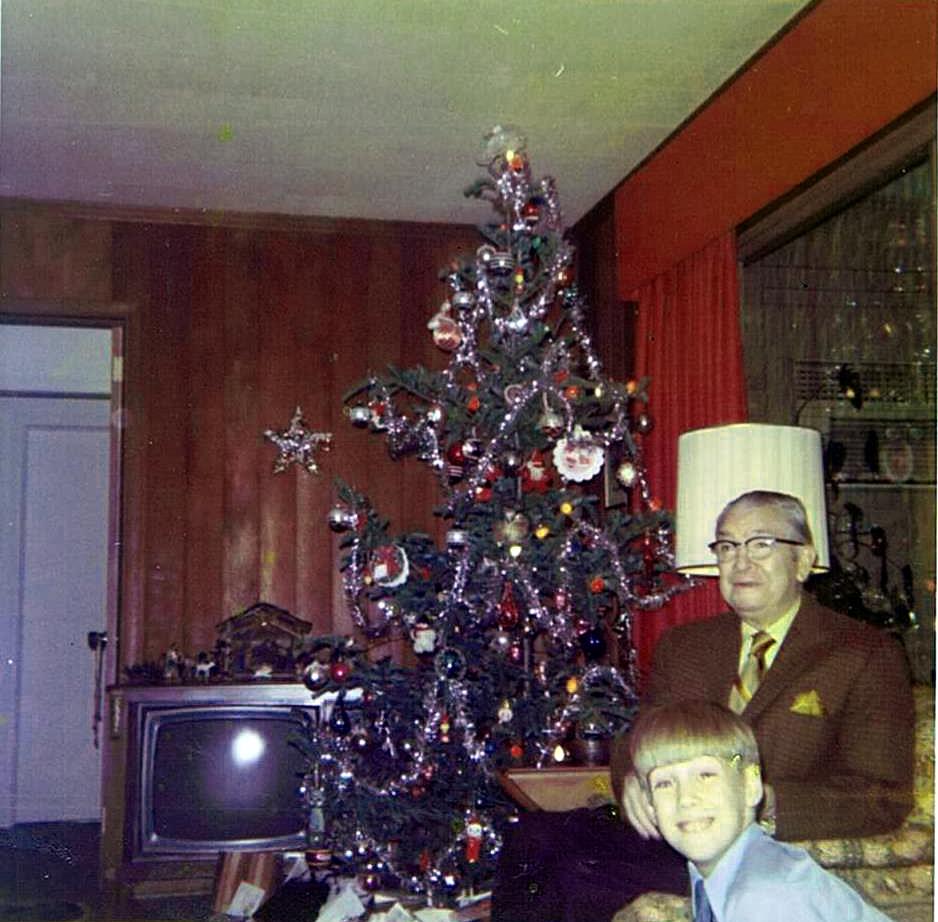 Me and my namesake grandfather Christmas day circa 1967, Atlanta, Ga. He was born in 1893 and died shortly after this Christmas.