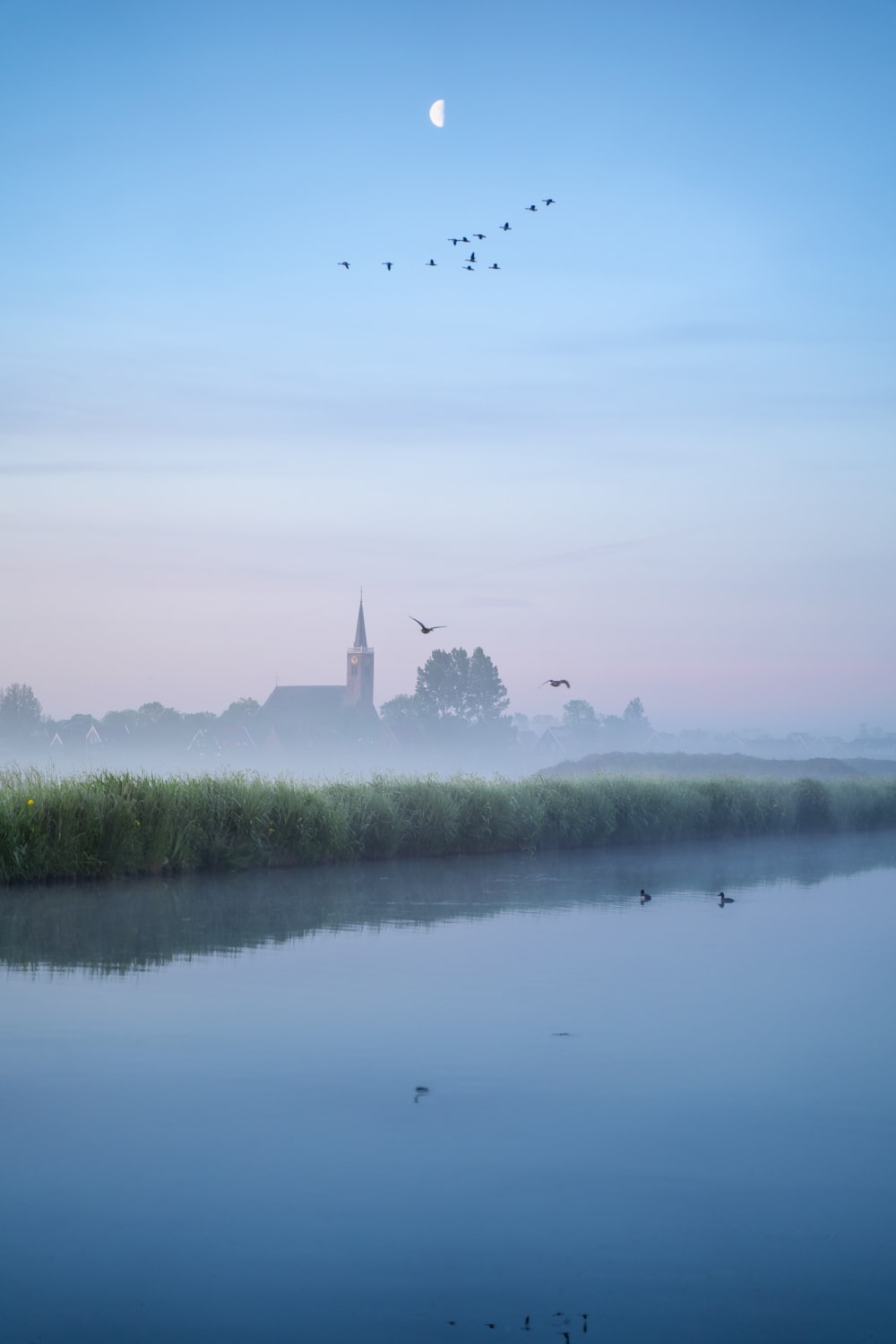 A calm spring morning in the Netherlands