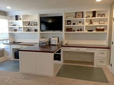 156 Nifty Home Office Design Tips and Ideas » Engineering Basic | Home office design, Home office desks, Home office decor