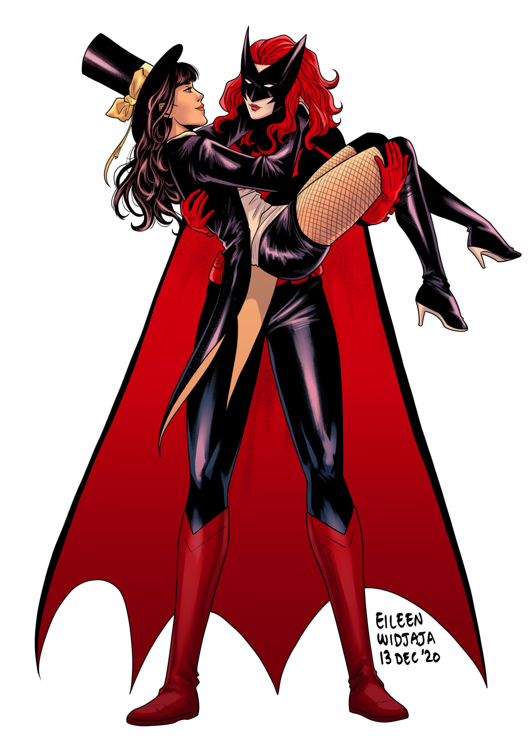 Batwoman and Zatanna by Eileen Widjaja