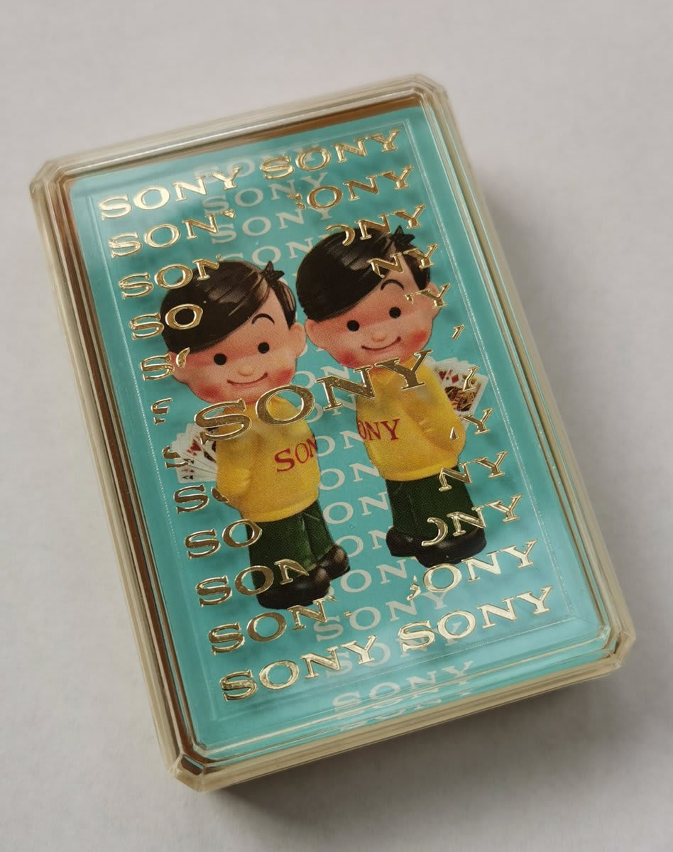 Before the rivalry started... SONY promotional playing cards, manufactured by NINTENDO. Interesting blend of Nintendo ace of spades and Sony logo.