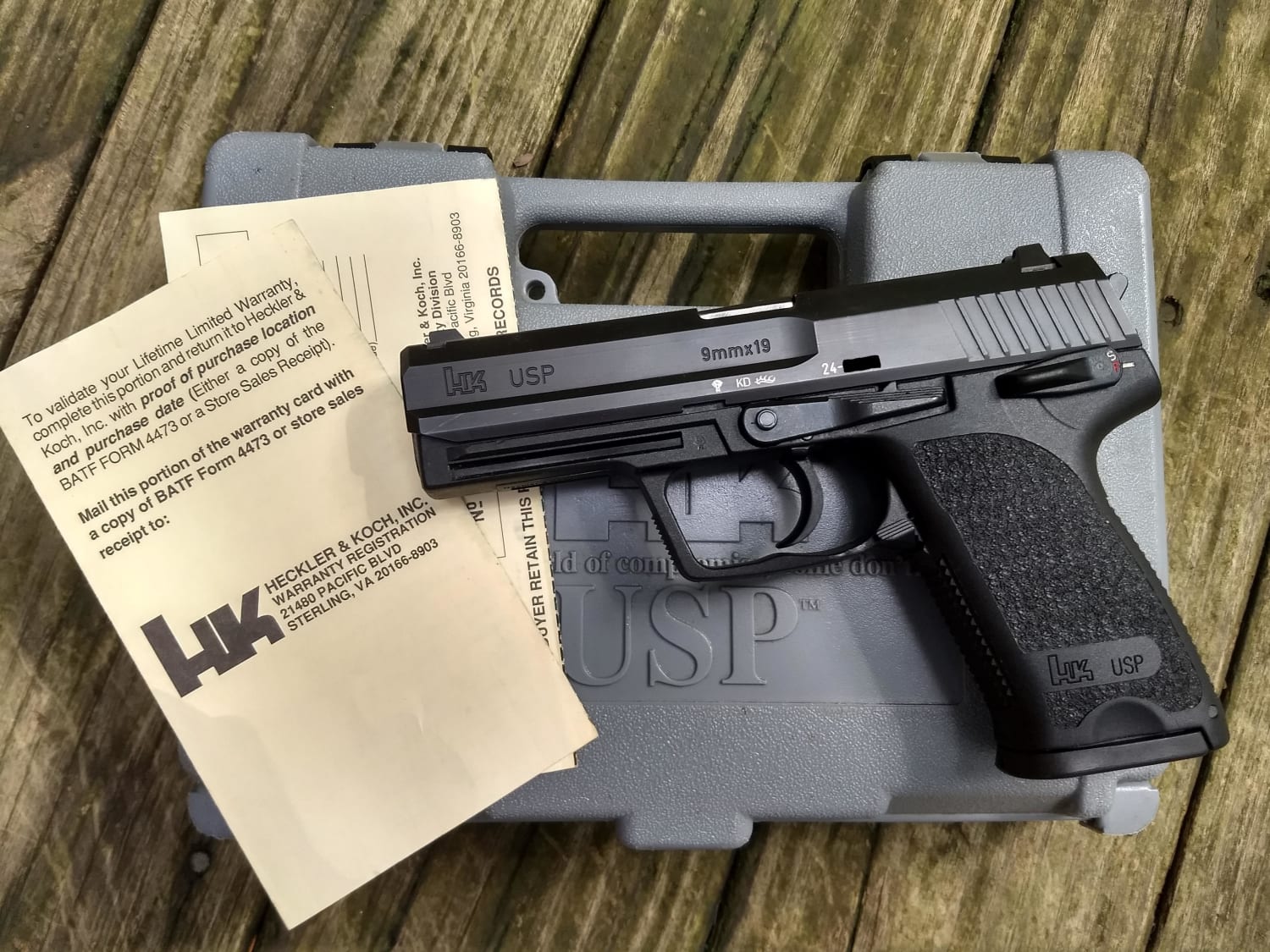 First Year of Production H&K USP9 (1993) - Think I can still send in the original warranty card?