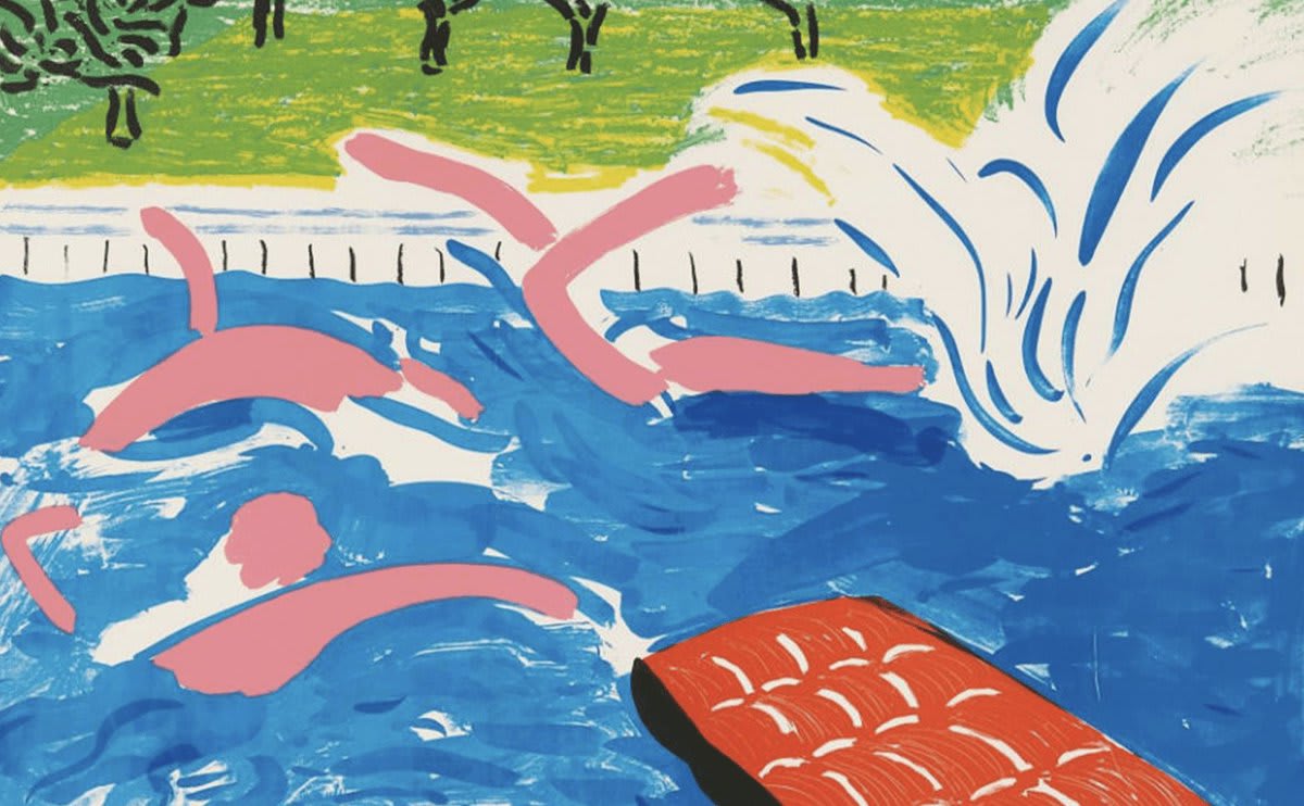 From Utopian summer afternoons to fitness dreams gone wrong, explore how artists feature the ever-popular swimming pool: