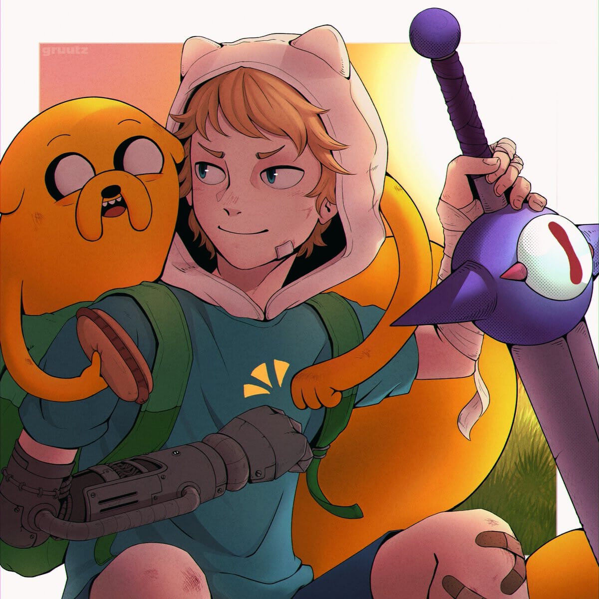 I rewatched adventure time these days and it made me want to draw finn and jake!