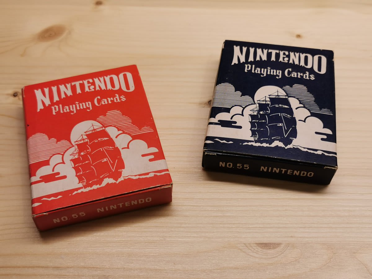 Nice addition to the collection today, these 1950s Nintendo playing cards. One of which is still sealed. These surfaced in Lima, Peru (thank you Claudio), which may seem a strange place at first, until you consider the longstanding ties between Peru and Japan.