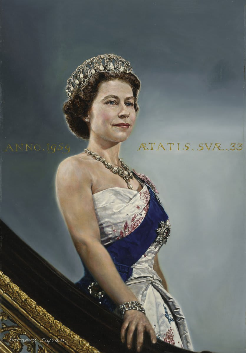 The National Portrait Gallery mourns the passing of Queen Elizabeth II. This portrait by Bernard Safran is part of the museum’s TIME Magazine collection. It was completed in 1959, six years into the monarch’s historic reign. 🎨: