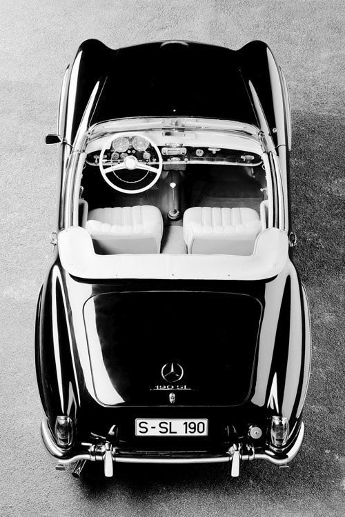 1955 Mercedes-Benz 190SL. Ok, I like soccer-mom cars....but THIS ONE!! ..... is something which makes me forget about vans, minivans, blah, blah, blah..... - Luxury Car Connection