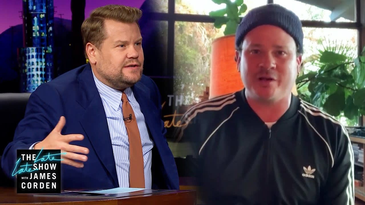 On The Late Late Show With James Corden, Tom DeLonge says there will be easter eggs in his new movie for those following his UFO work.