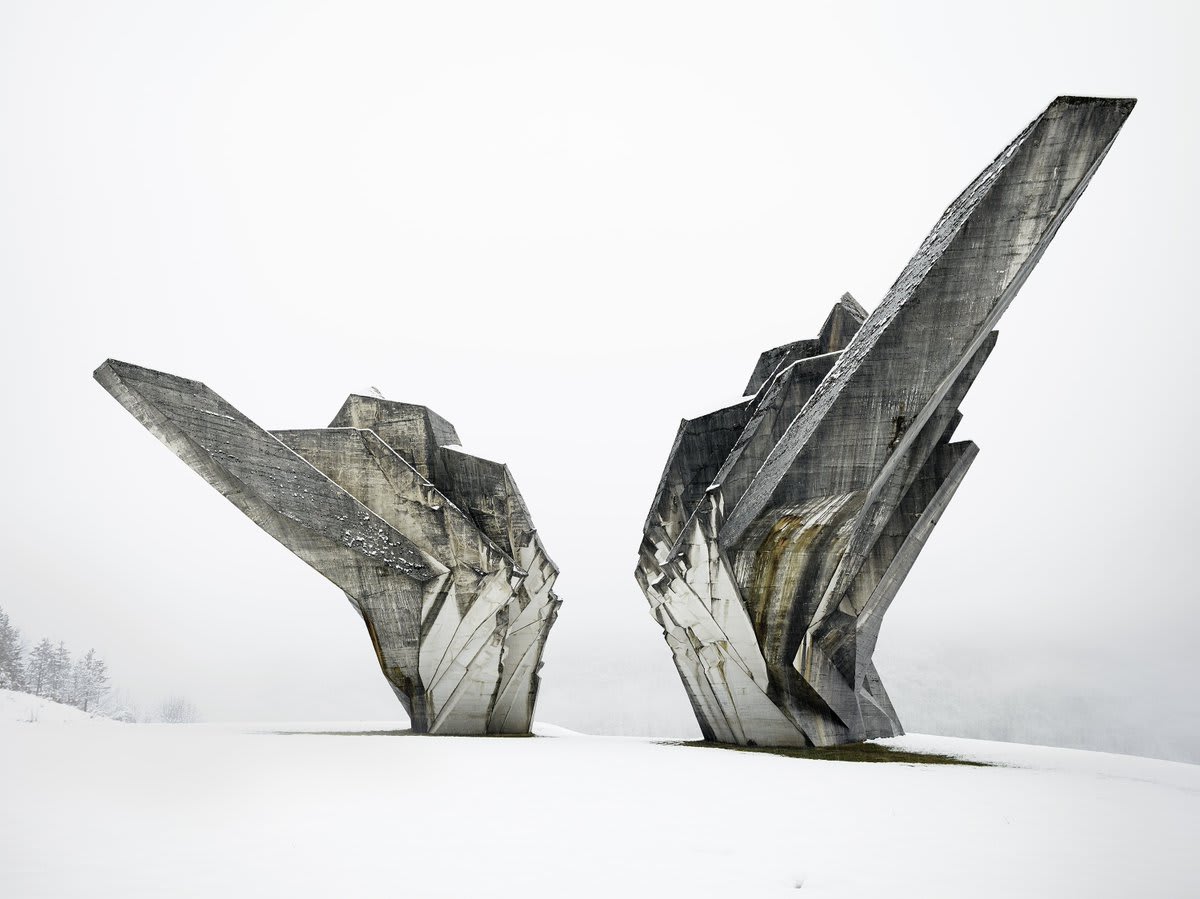 Yugoslavia’s monuments became fruitful ground for architectural experimentation. In ConcreteUtopia we explore the Monument to the Battle of the Sutjeska, commemorating a 1943 battle that marked the turning point for the country in World War II. | Photo: Valentin Jeck
