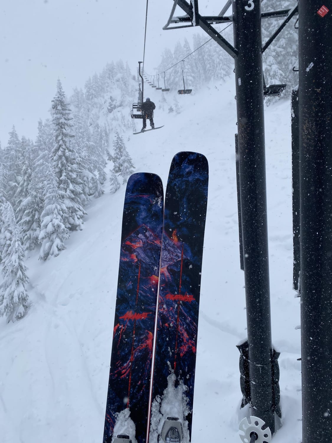 Fun fact: Seventh Heaven on stevens pass is the steepest chair lift in North America.