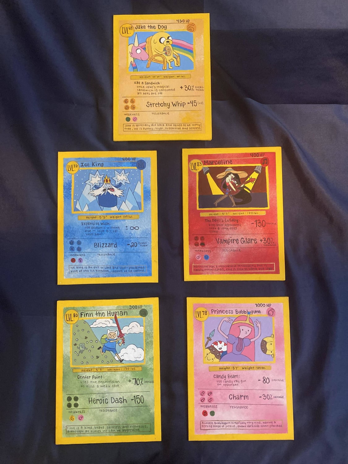 This is the first thing I've seen in a long time that I didn't realize I wanted, so very much, until I saw them: Adventure Time Pokemon cards.