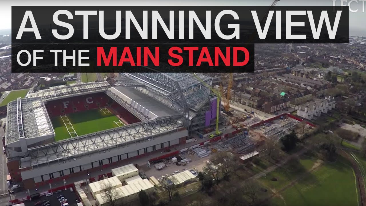 Stunning drone footage of the new Main Stand