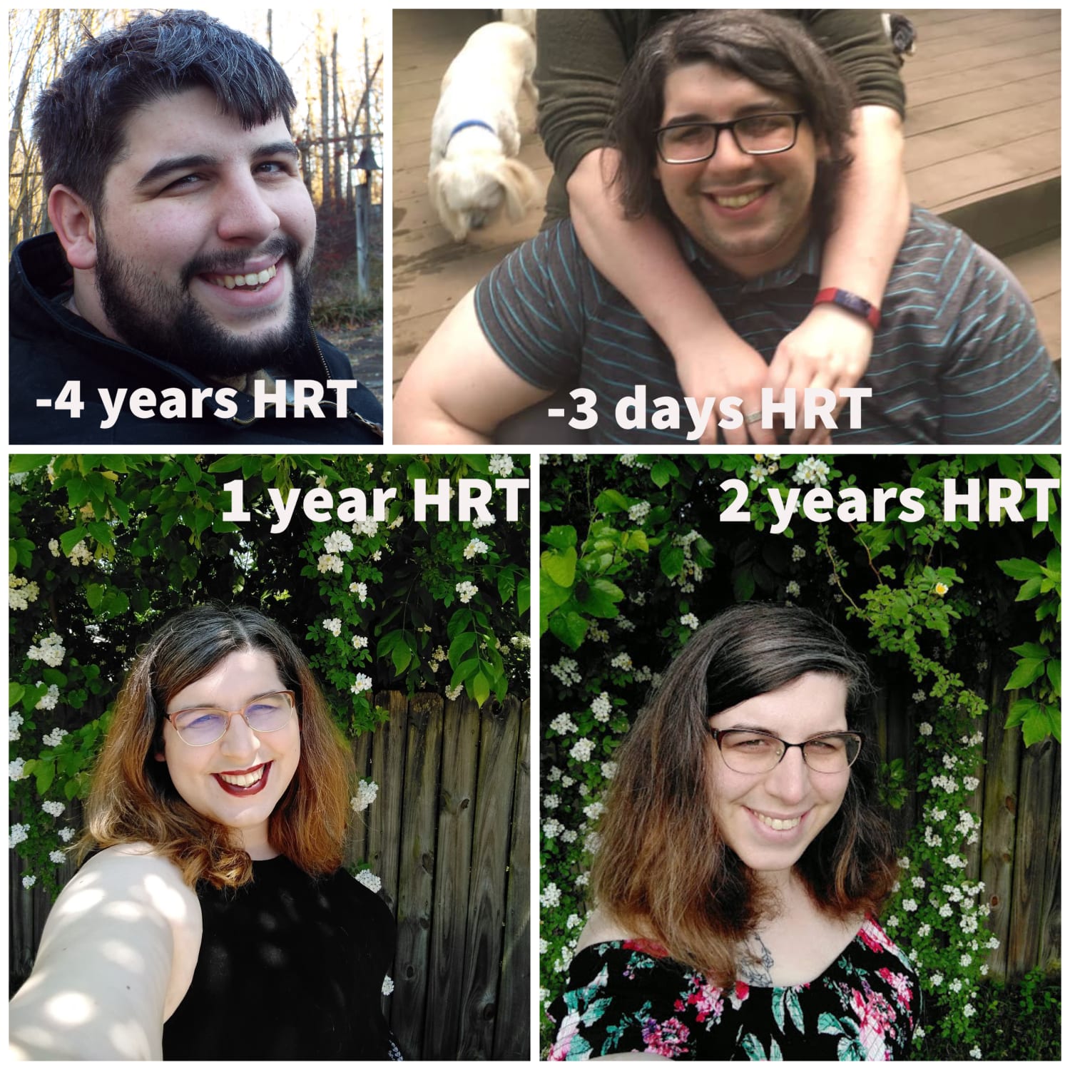 Been shapeshifting 2 years to the day. (2 years HRT + 100 lbs lost. 31 MtF)