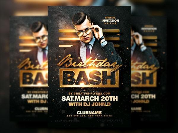 mix birthday bash flyer template psd creative flyers birthday bash flyer