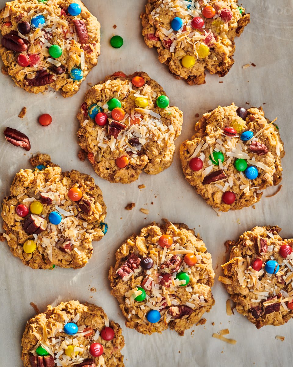 Bus stop cookies are thick and chewy oatmeal cookies are packed with sweet and chunky mix-ins, and are hearty enough to serve for breakfast: