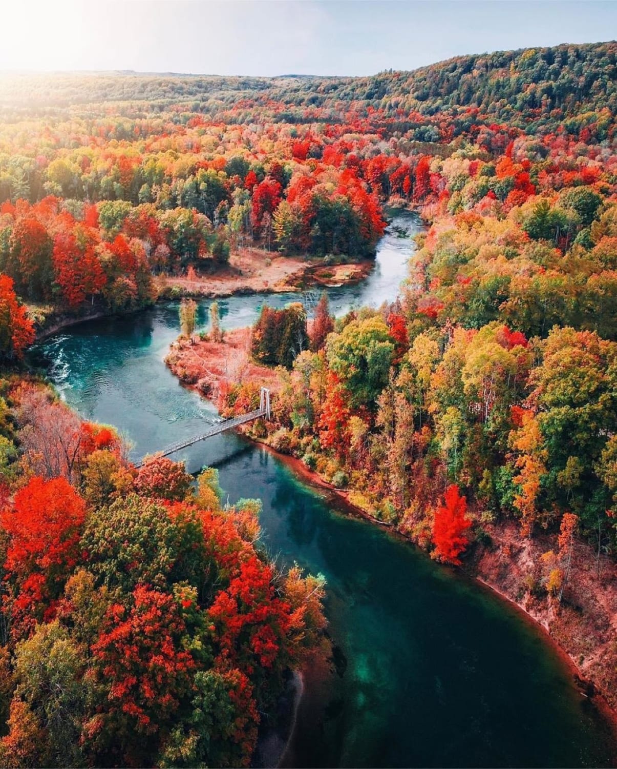 Fall Foliage in Mesick, Michigan