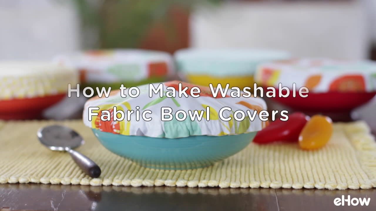 DIY Washable Fabric Bowl Covers