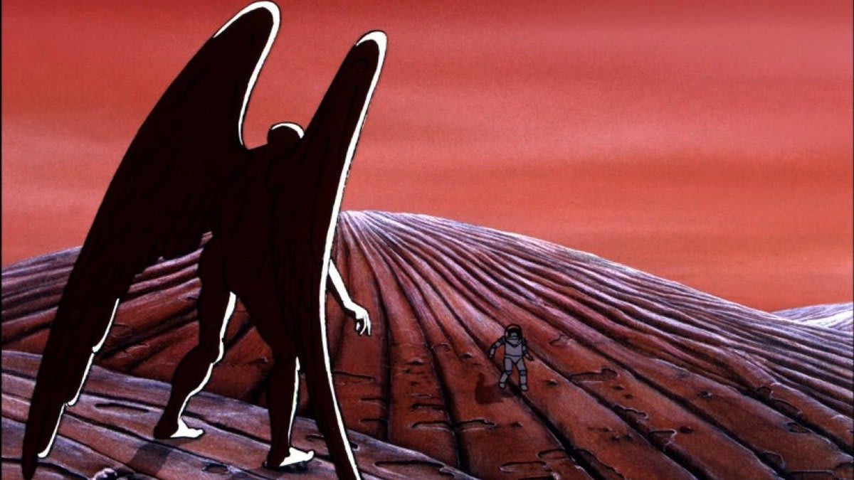 Mœbius/Rene Laloux animated sci-fi movie, TIME MASTERS (Les maîtres du temps) (1982).