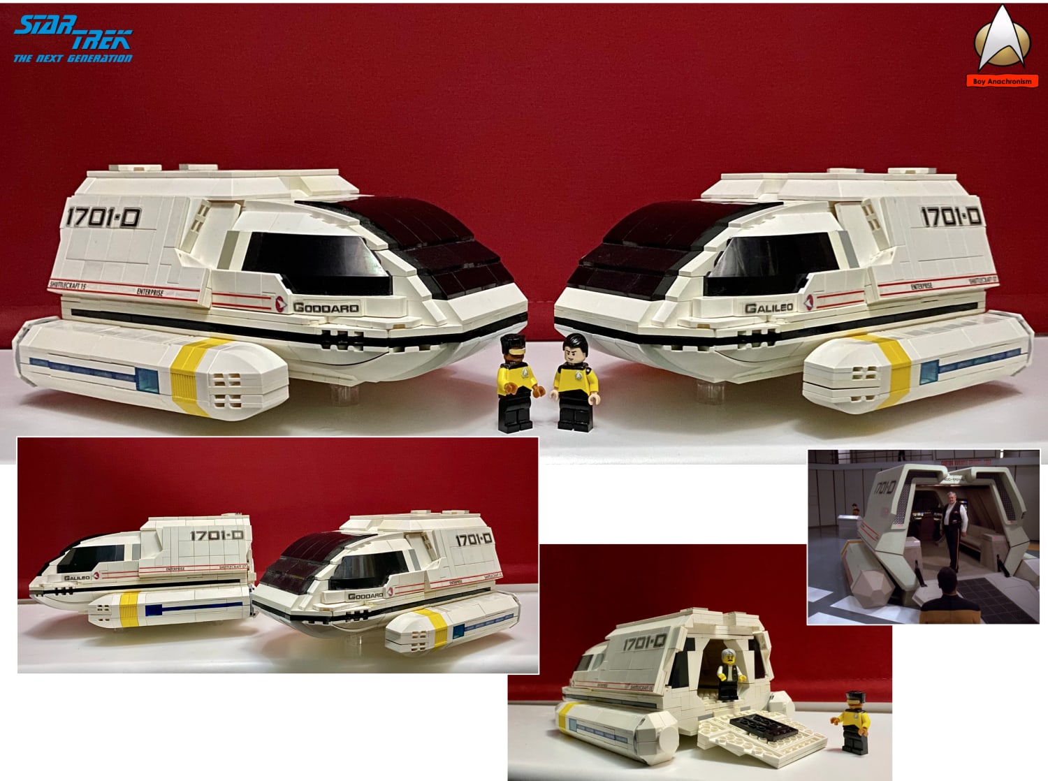 Star Trek Lego Shuttle Goddard and Galileo Type 6 from The Next Generation