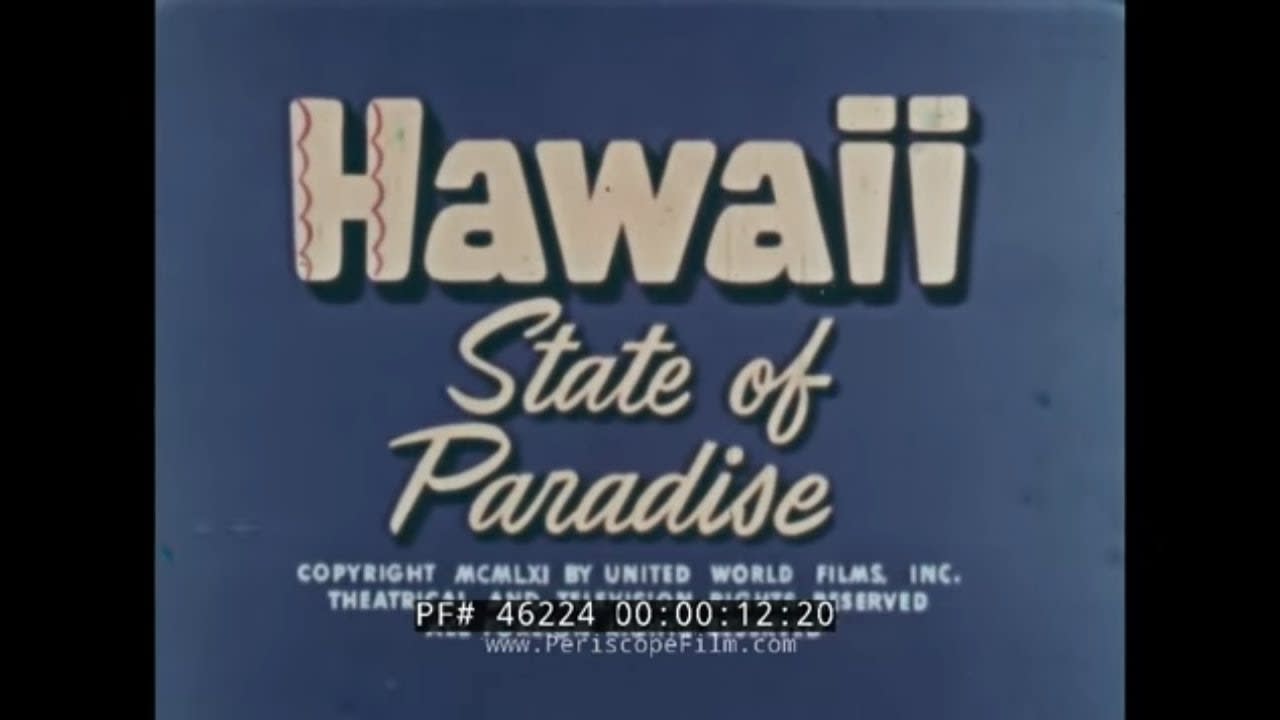 1960 CASTLE FILMS TRAVELOGUE “ HAWAII, STATE OF PARADISE ” HONOLULU TOURISM 46224
