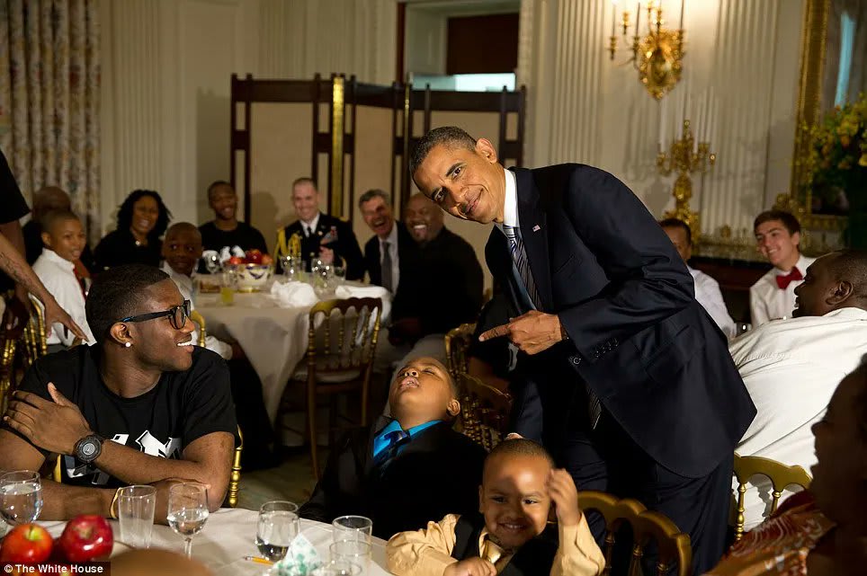 Nine years ago, this kid fell asleep during an event at the White House