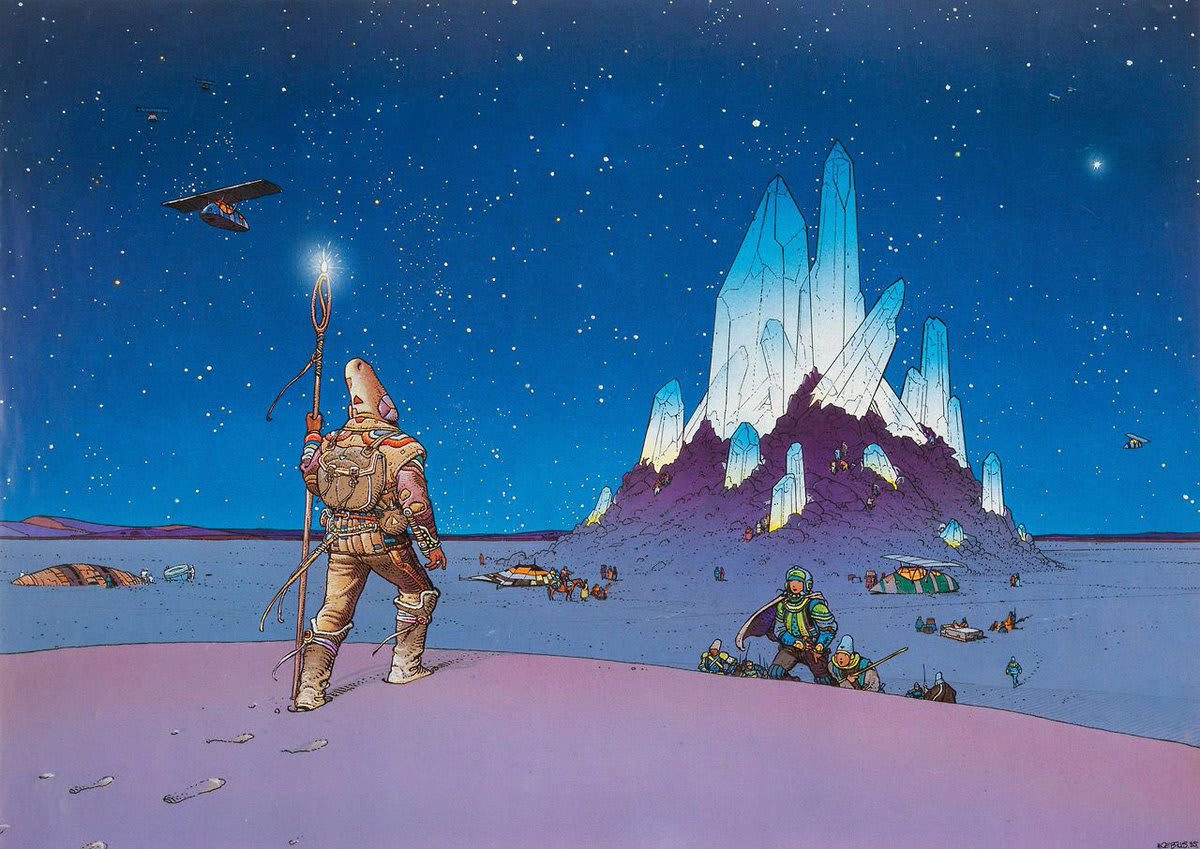 ‘Crystal Starwatcher’ (1985) by Moebius