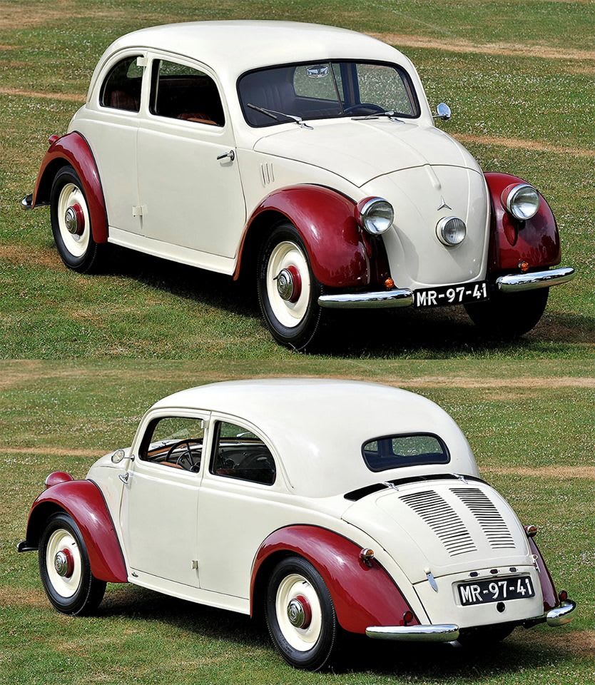1936 Mercedes Benz 170H. Requested by Hitler to be the "People's car", way before the Volkswagen Beetle