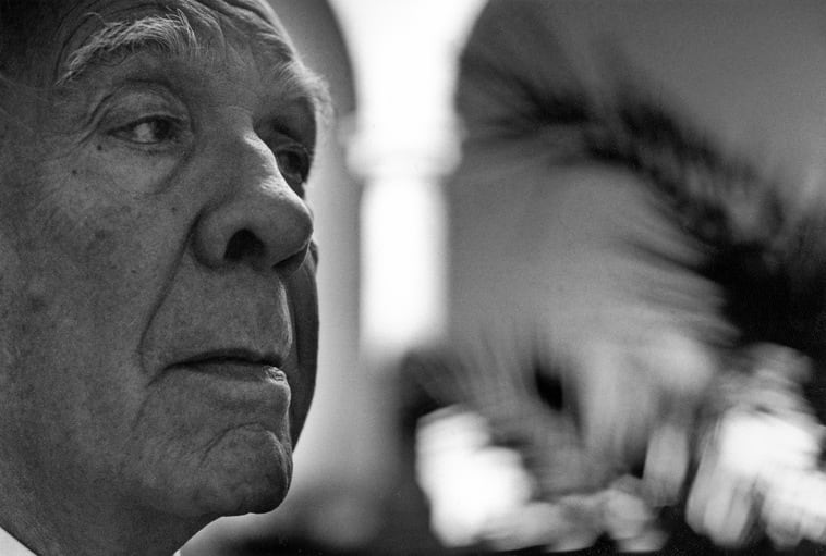 Palermo, Sicily. Italy. 1984. Argentine writer and poet Jorge Luis Borges, author of 'Ficciones' and 'The Aleph', was born on 24th August 1899. © Ferdinando Scianna/Magnum Photos