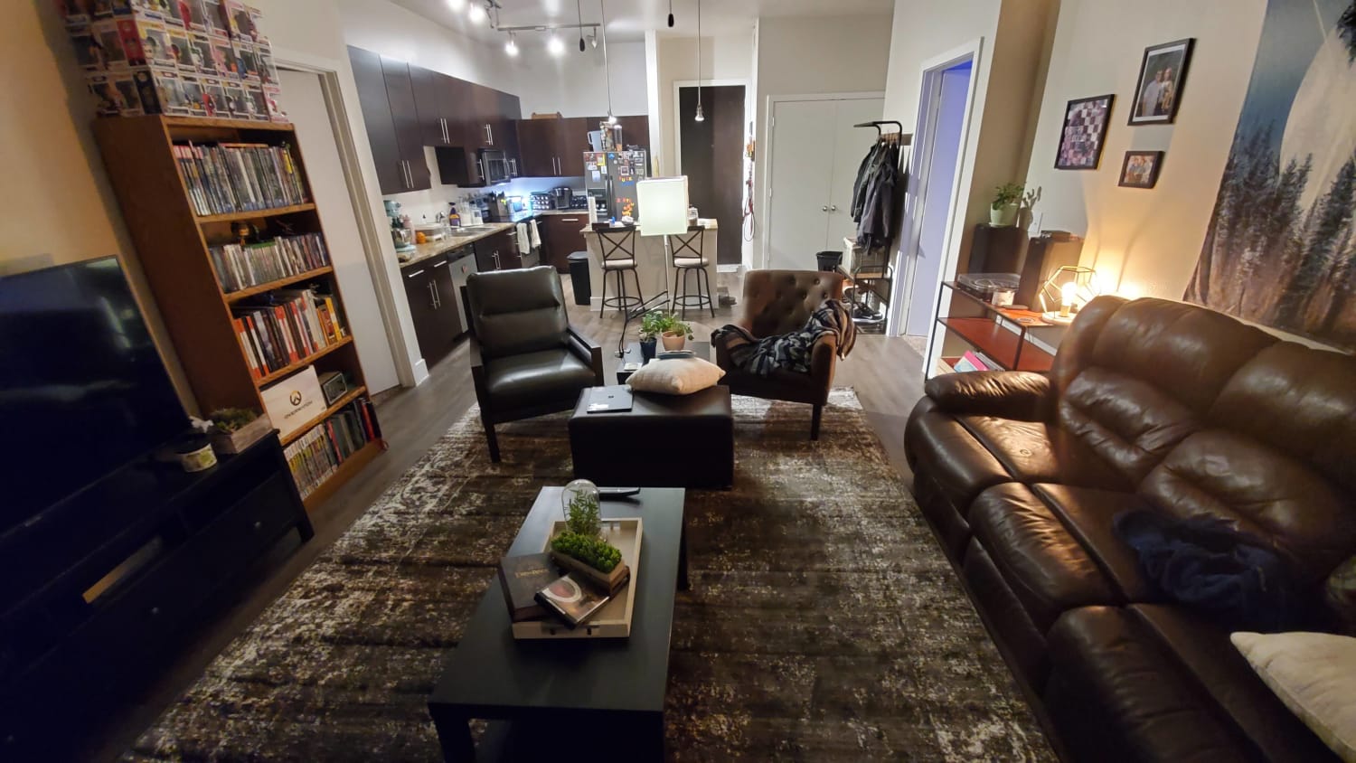 My cozy living room in Dallas, TX