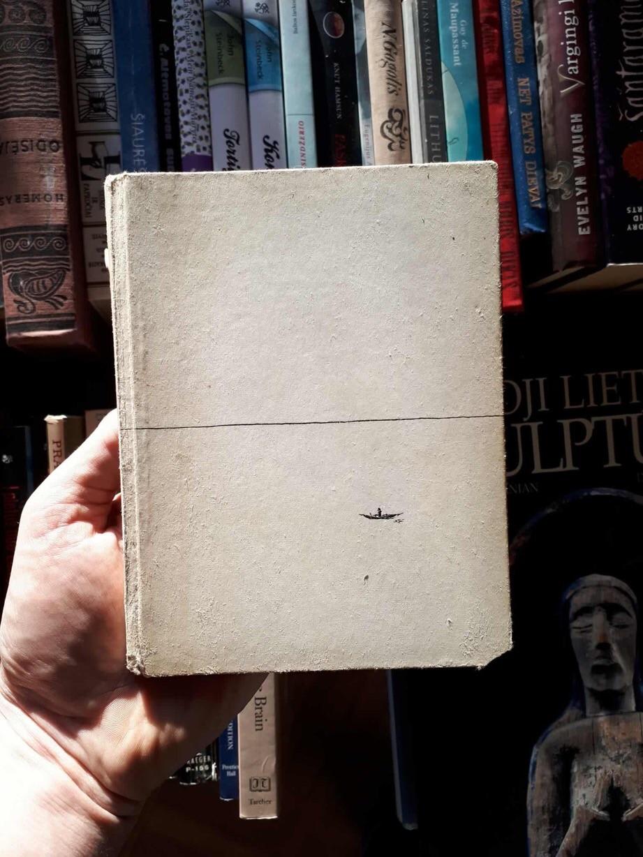 Beautiful cover of Ernest Hemingway’s Old man and the Sea. 1967, Vilnius
