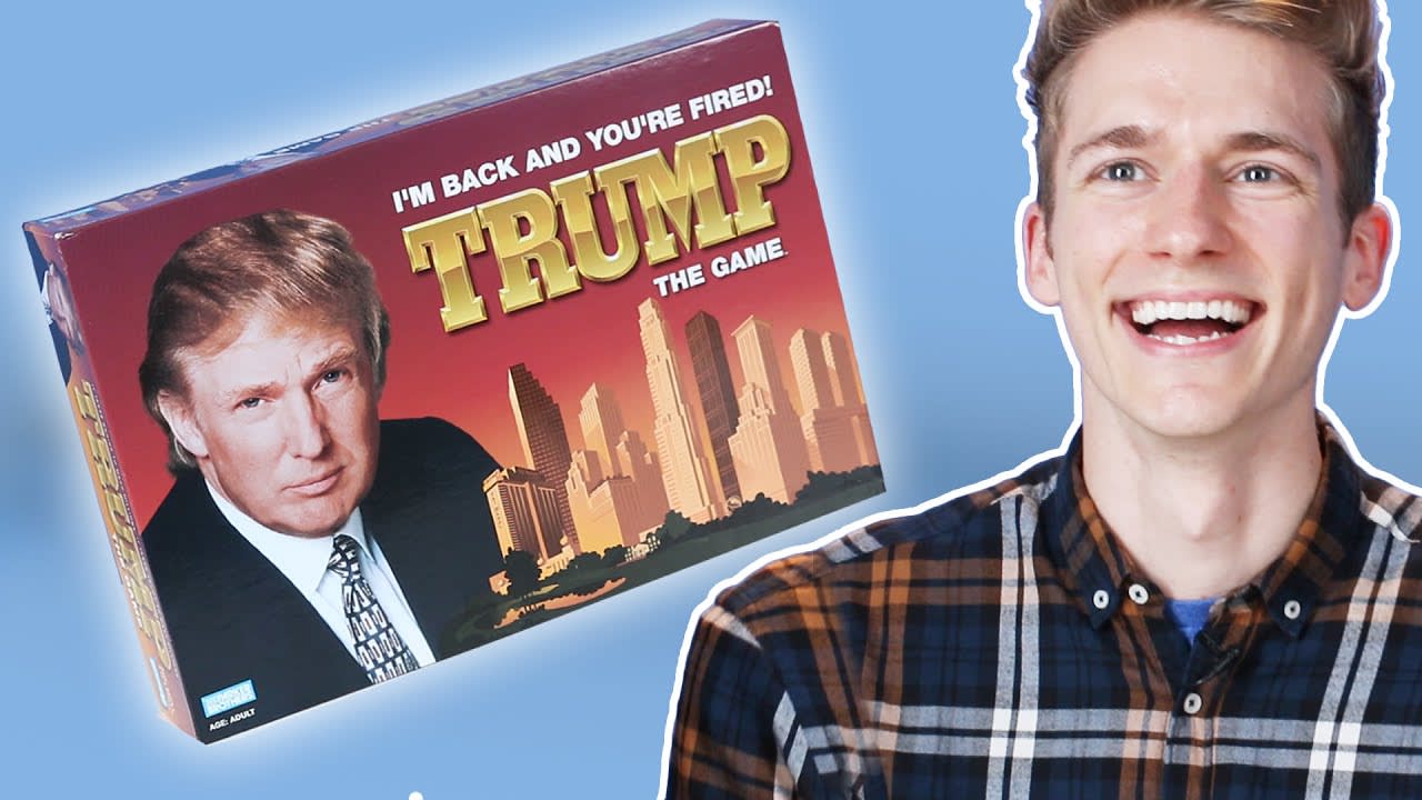 Board Game Lovers Play The Trump Board Game