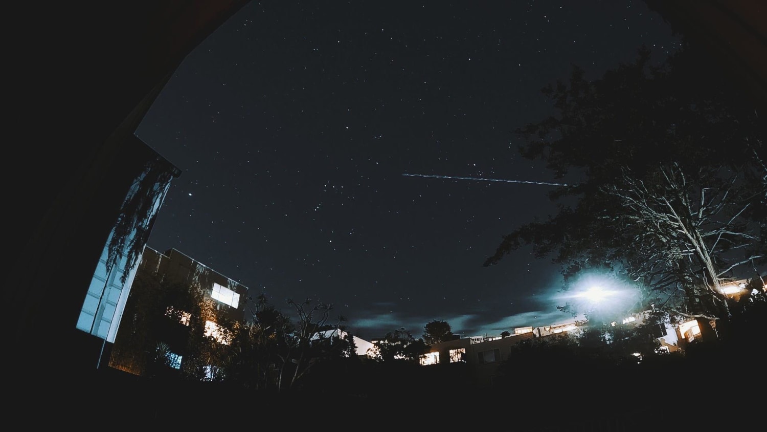 Orion shooting bullets. GoPro Hero9 still from 30s shutter night lapse.