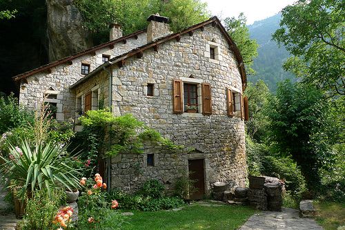 I Like It Rustic And Simple...Always In The Country !... http://samissomar.wix.com/Soundscapings | Stone house, House exterior, Stone houses
