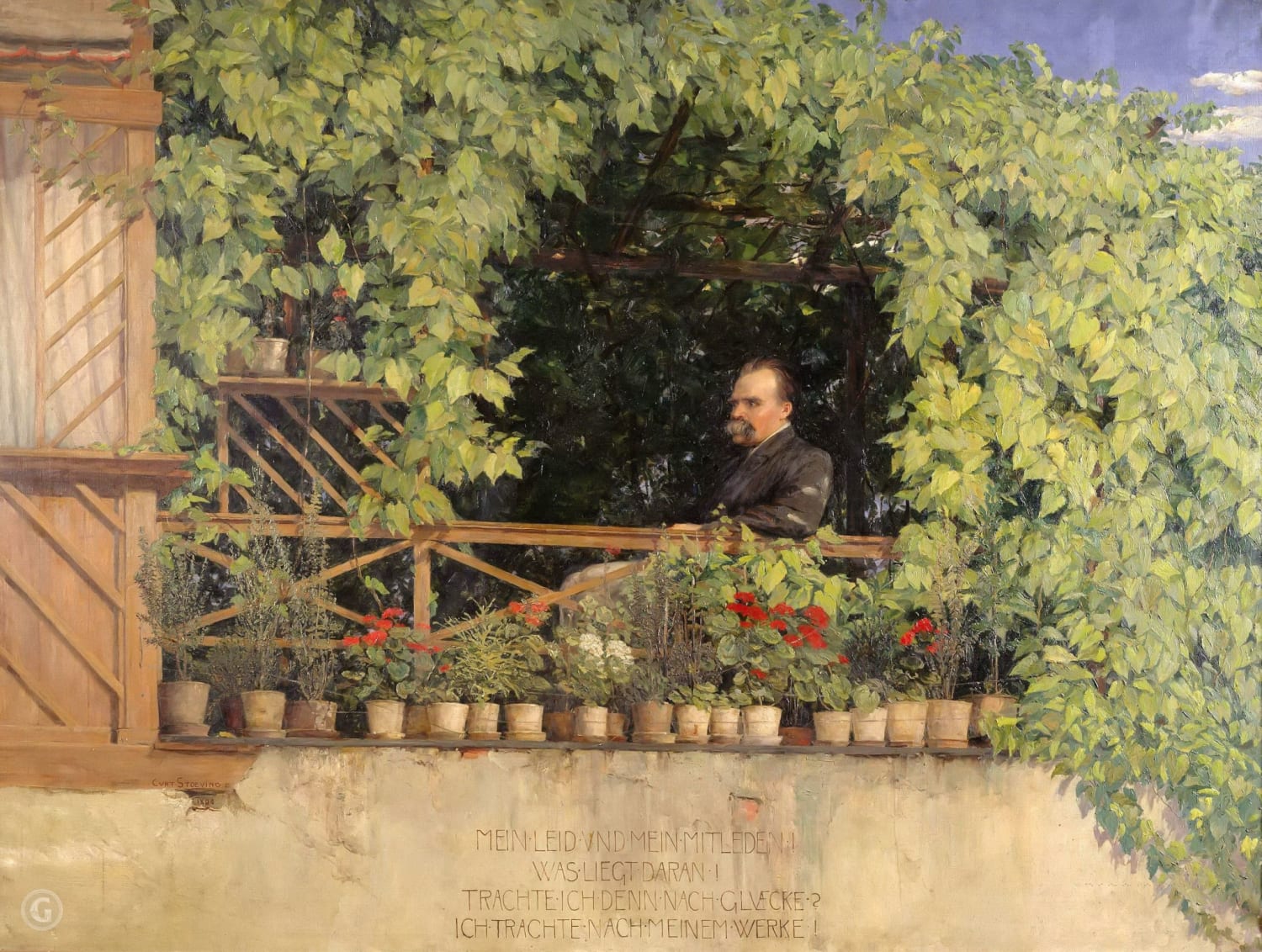 Portrait of Friedrich Nietzsche, Curt Stoeving, 1893