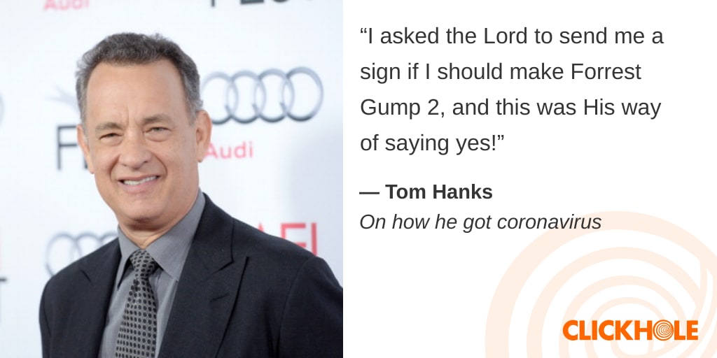 Tom Hanks said WHAT?!?