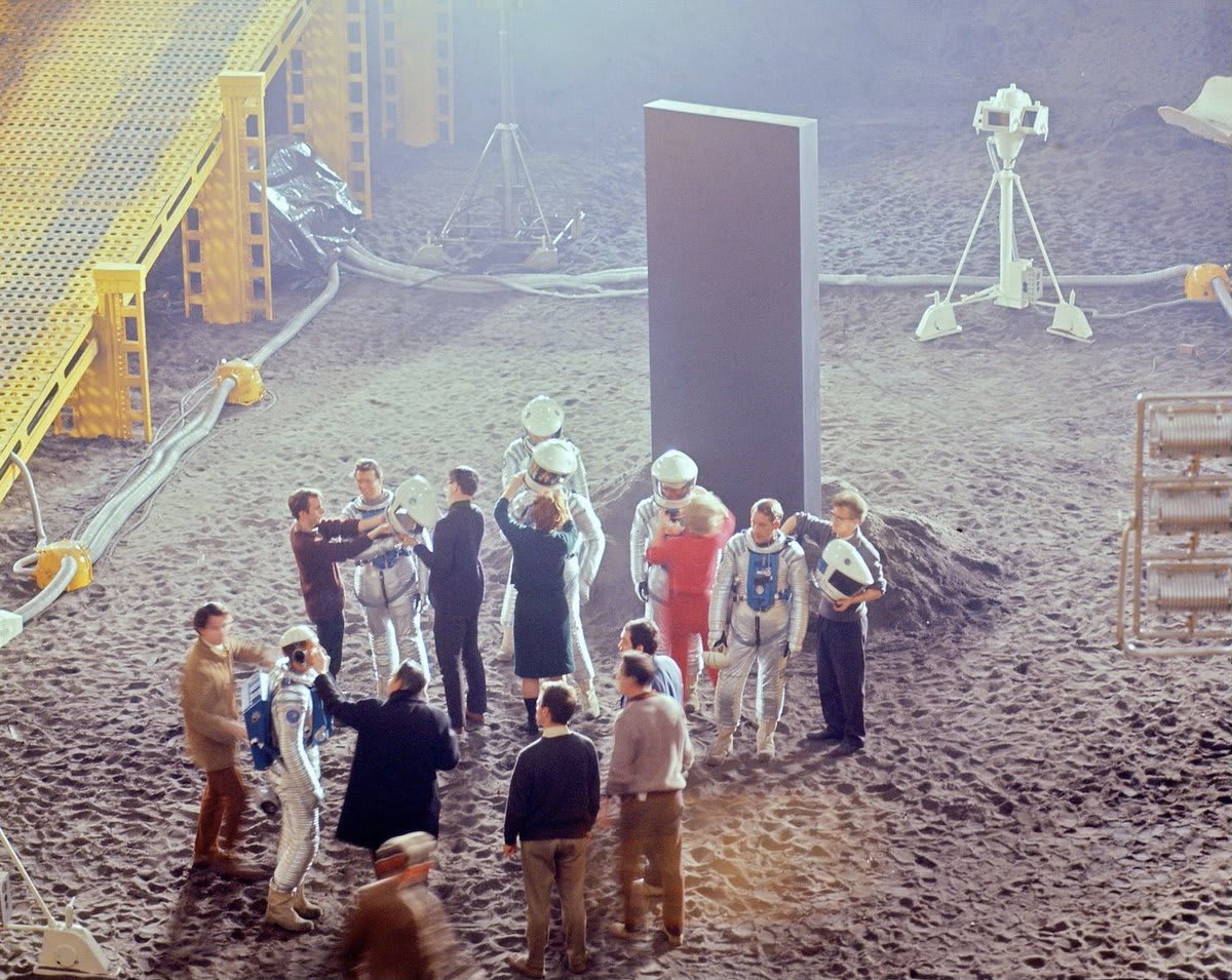 The monolith set of “2001: A Space Odyssey.”