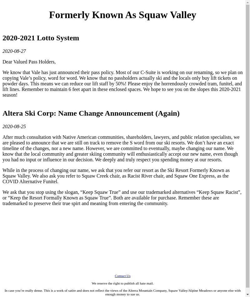 Altera's Lotto System For The 2020-2021 Season