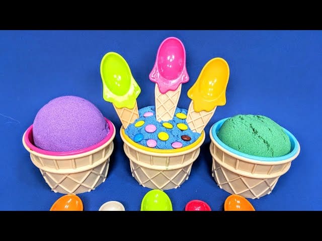 kinetic sand ice cream cups