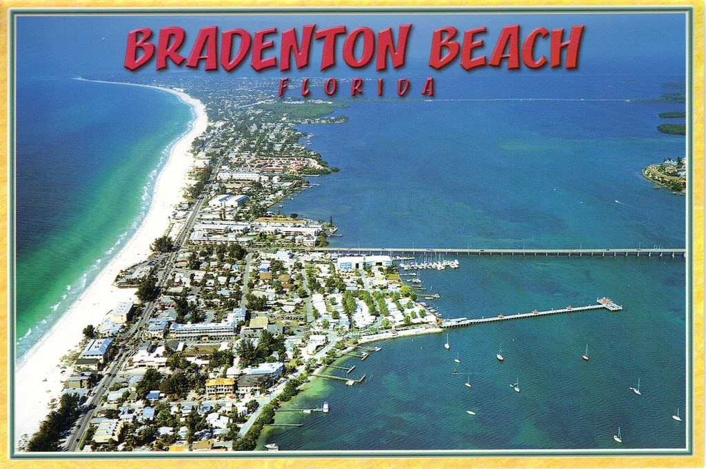 Bradenton Beach Florida postcard