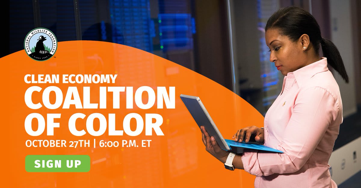 TODAY: Learn how we can build a clean energy future for all by joining our October convening of the Clean Economy Coalition of Color. RSVP →