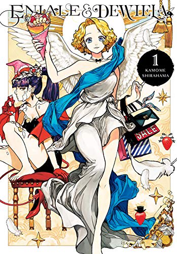 read the first volume of Eniale and Dewiela, it's a super cute comedy manga about a hot angel and demon pair of BFFs who just go around causing chaos, i think Kamome Shirahama's art is some of the most gorgeous in the industry, it's such a treat to look at
