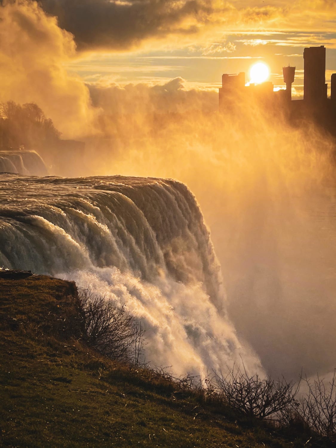 ITAP of Niagara Falls (USA side) during Golden Hour
