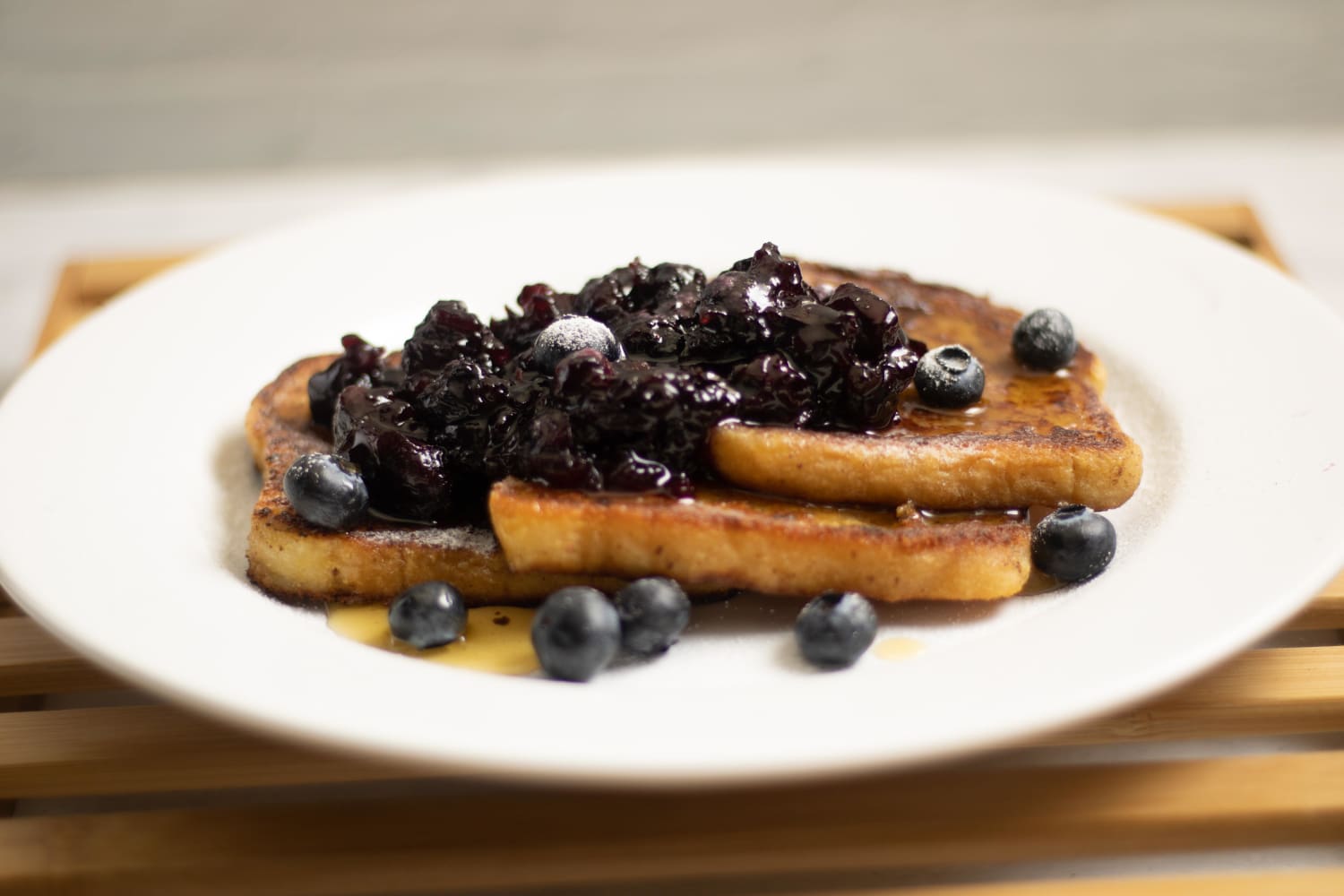Vegan French Toast with Blueberry Compote! My first experience making vegan French toast!