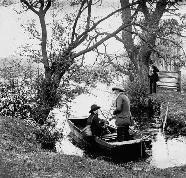 Going fishing in rural England (circa 1850s)