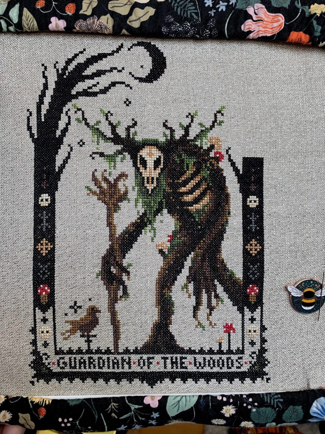 [WIP] Coming up on the last bit of the Leshy pattern by The Witchy Stitcher