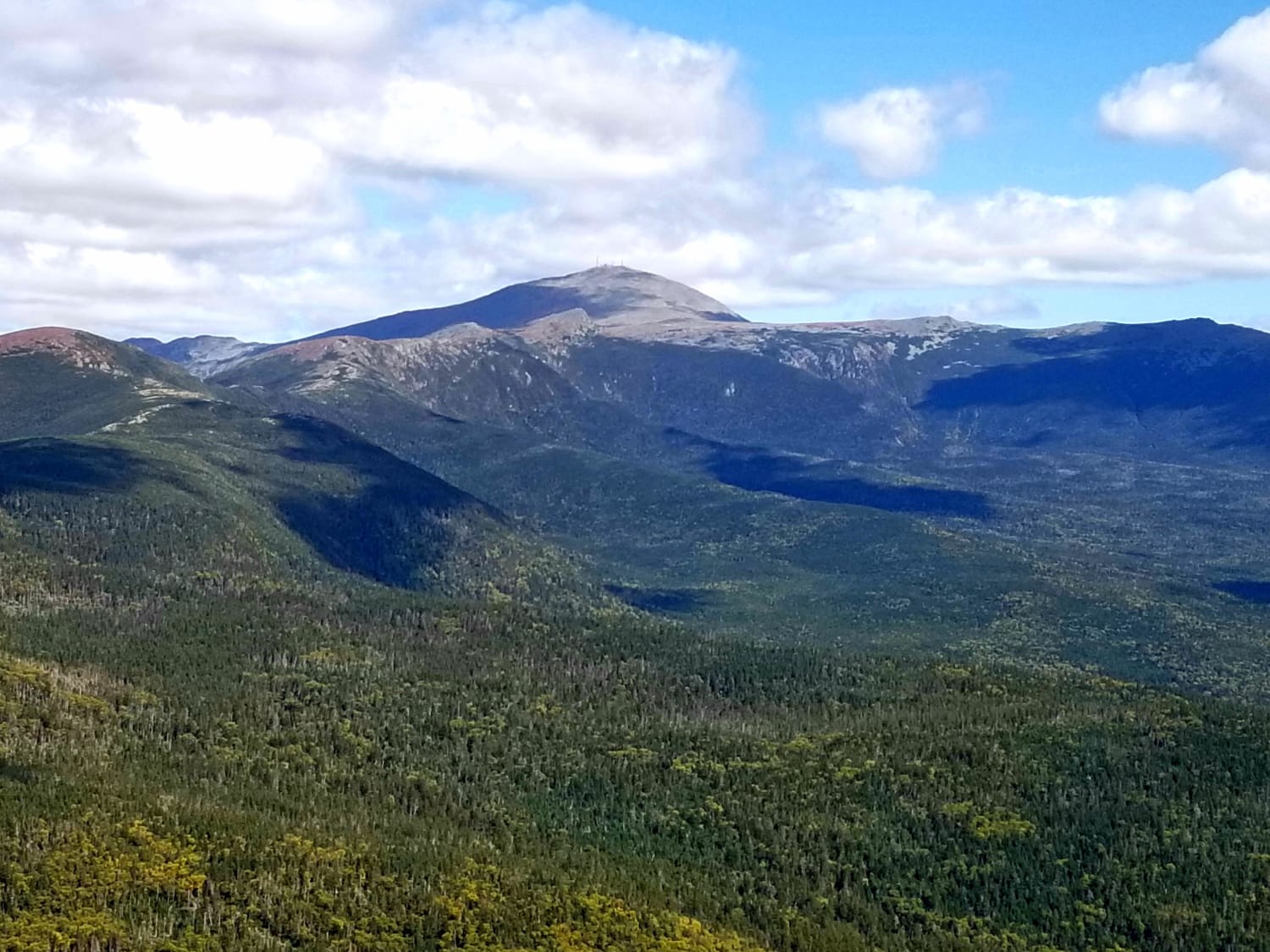 View of Mt Washington from the summit of Mt Jackson, New Hampshire, USA