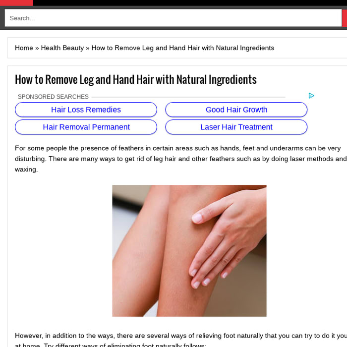 Mix How To Remove Leg And Hand Hair With Natural Ingredients